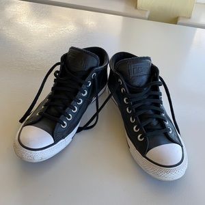 Black Leather Converse